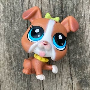 HASBRO LITTLEST PET SHOP BULLDOG 262 DOLL TOY FIGURE
